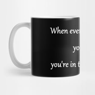 Funny 'In the Wrong Lane' Joke Mug